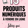 Illustration de produits numériques à vendre en ligne.