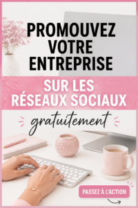 Femme utilisant un ordinateur portable pour promouvoir son entreprise sur les réseaux sociaux