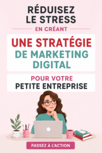 Femme utilisant un ordinateur portable pour élaborer une stratégie marketing digitale