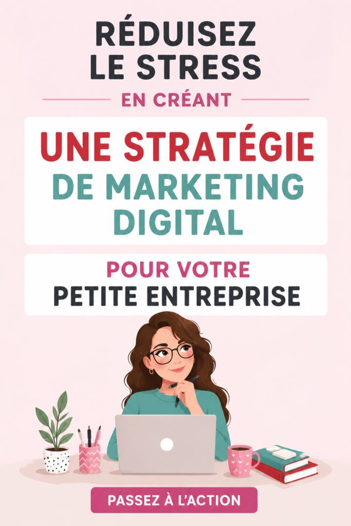 Femme utilisant un ordinateur portable pour élaborer une stratégie marketing digitale