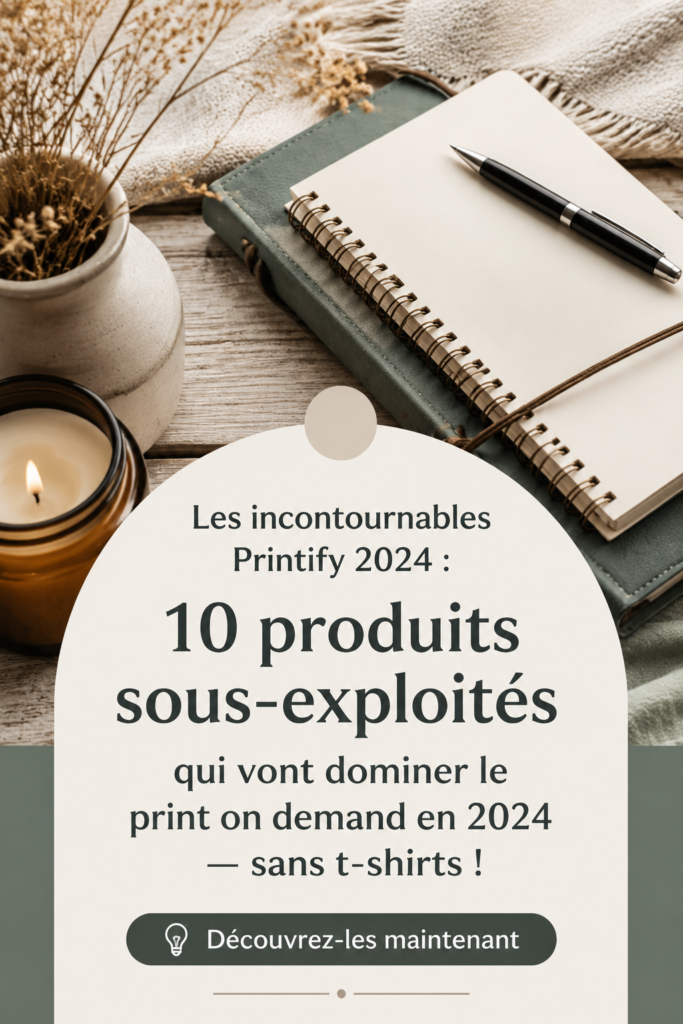 Sélection de produits d'impression tendances pour 2024.