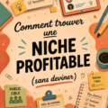 Une femme devant un ordinateur, analysant des données pour choisir une niche rentable.