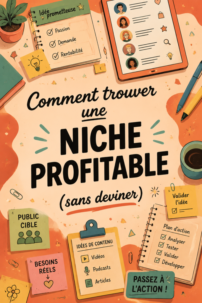 Une femme devant un ordinateur, analysant des données pour choisir une niche rentable.