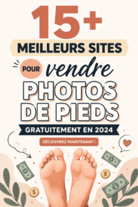 Femme prenant des photos de ses pieds pour les vendre en ligne.