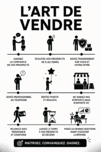 Image représentant une femme en train de vendre, illustrant l'art de vendre avec succès.