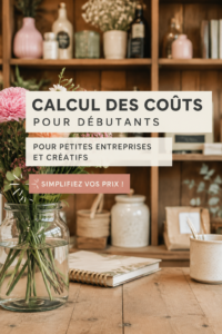 Femme entrepreneuse examinant des produits dans un magasin, illustration du retail