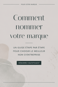 Femme réfléchissant au choix d'un nom pour son entreprise