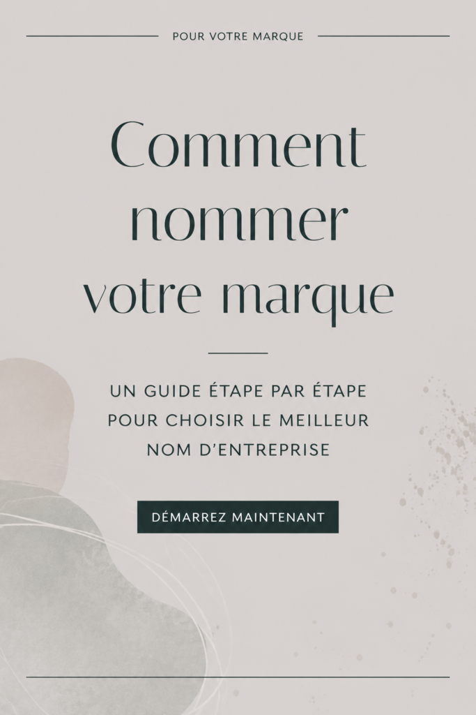 Femme réfléchissant au choix d'un nom pour son entreprise