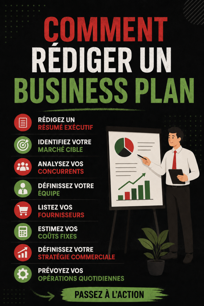 Femme souriante rédigeant un business plan sur son ordinateur portable dans un environnement calme.