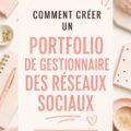 Exemple de portfolio en ligne pour un gestionnaire de médias sociaux