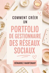 Exemple de portfolio en ligne pour un gestionnaire de médias sociaux