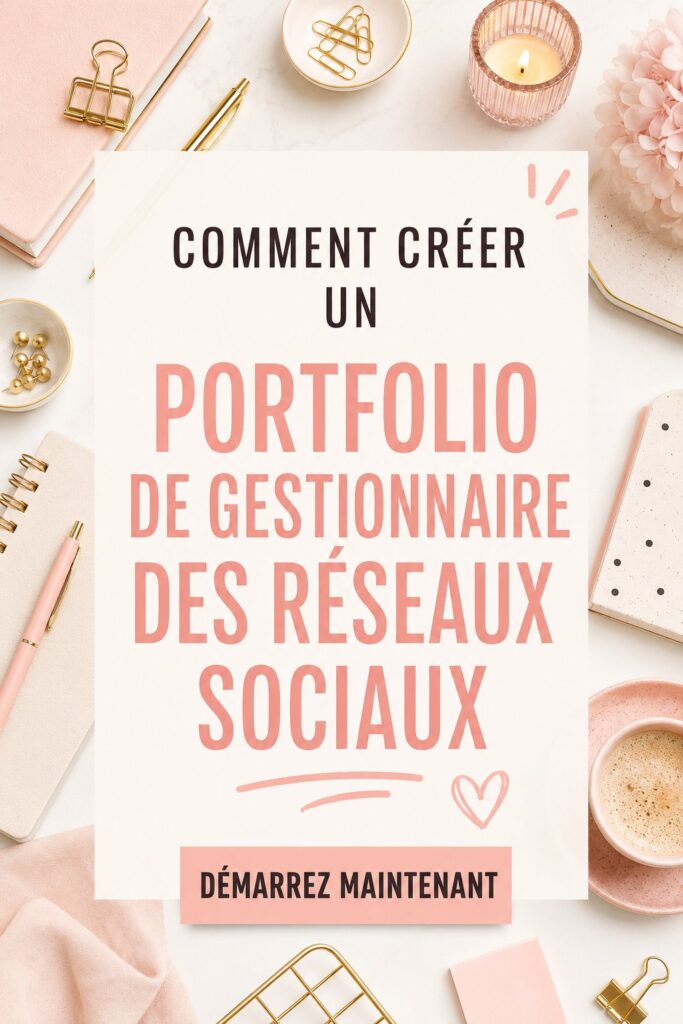 Exemple de portfolio en ligne pour un gestionnaire de médias sociaux