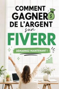 Femme travaillant sur un ordinateur portable, créant une offre sur Fiverr pour gagner de l'argent en ligne.