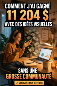 Femme travaillant sur des stratégies Pinterest pour générer des revenus en ligne.
