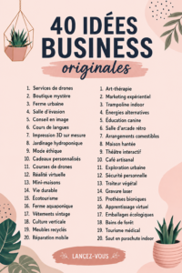 Une femme souriante réfléchissant à des idées de business innovantes.