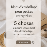 Emballage d'une commande en ligne avec un design attrayant et chaleureux