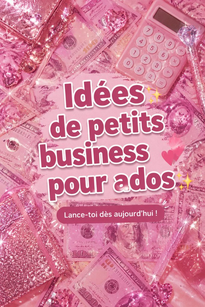 Un adolescent souriant travaillant sur son projet entrepreneurial
