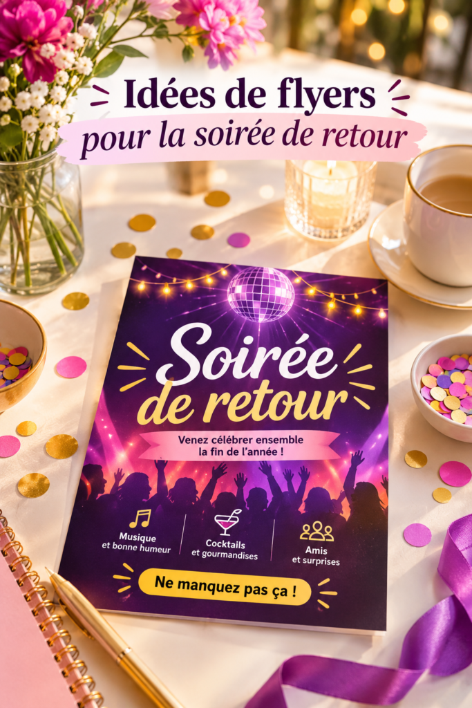 Une belle collection de flyers créatifs pour une soirée de retour