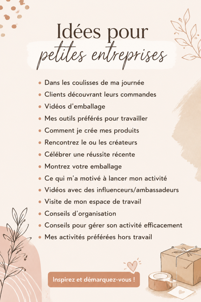 Femme entrepreneur travaillant sur des idées de contenu pour sa petite entreprise.
