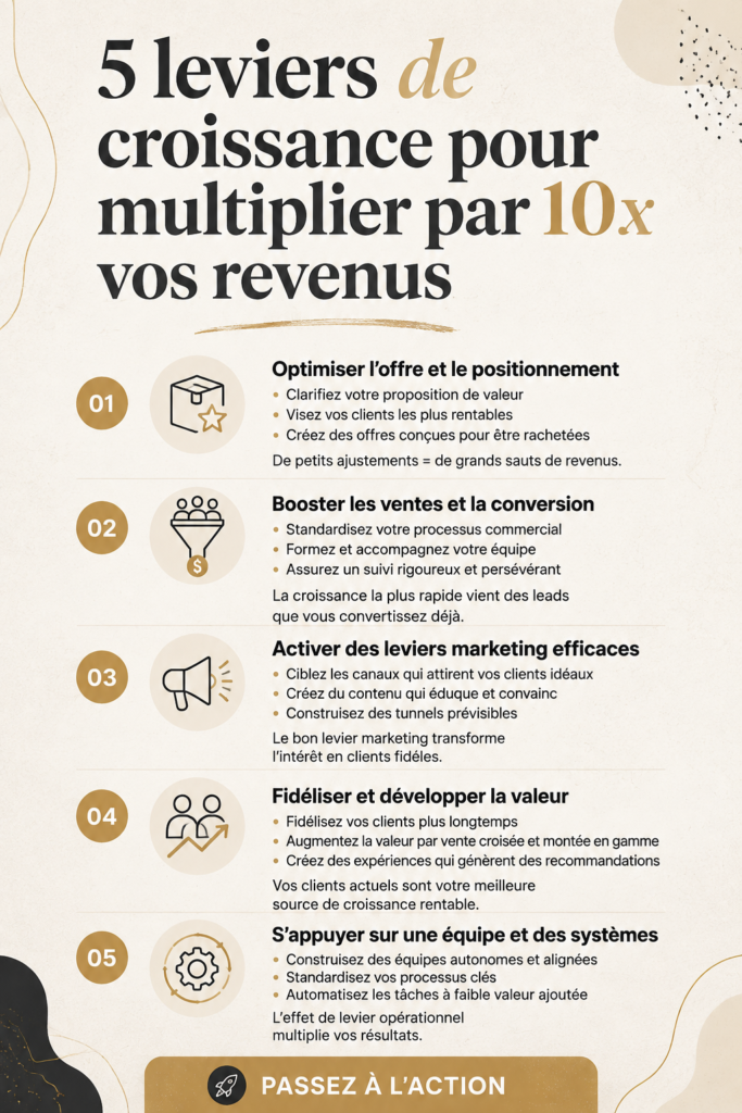 Femme d'affaires souriante examinant des graphiques de croissance des revenus sur son ordinateur