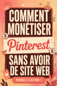 Un visuel d'une femme utilisant Pinterest pour la monétisation.