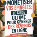 Une femme utilisant son ordinateur avec Pinterest pour planifier des stratégies de monétisation.