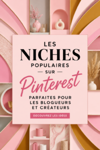Femme utilisant Pinterest pour trouver des idées de niche pour son blog