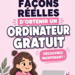 Image d'un ordinateur portable avec des liens pour des ressources gratuites