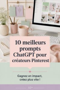 Exemples de prompts ChatGPT pour créatrices sur Pinterest