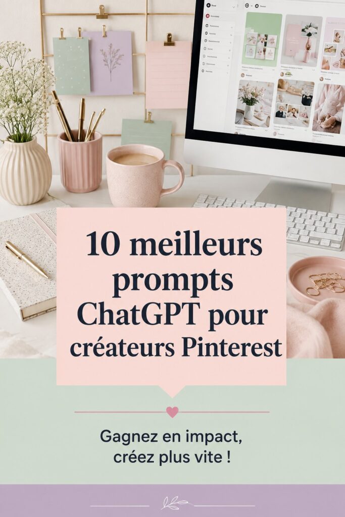 Exemples de prompts ChatGPT pour créatrices sur Pinterest
