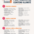 Femme en train d'explorer des sites de contenu illimité pour son entreprise.