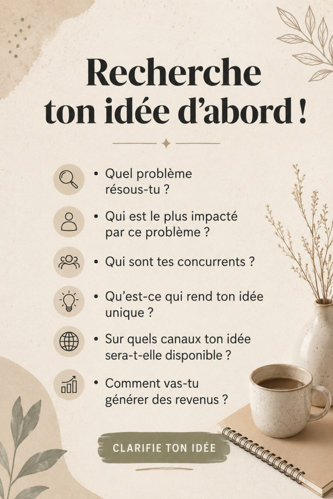 Femme examinant des documents pour valider son idée de projet entrepreneurial.