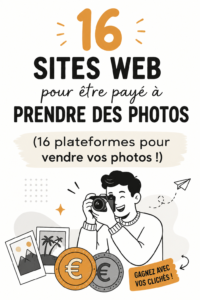 Femme prenant des photos pour les vendre en ligne, montrant sa passion pour la photographie et l'entrepreneuriat.
