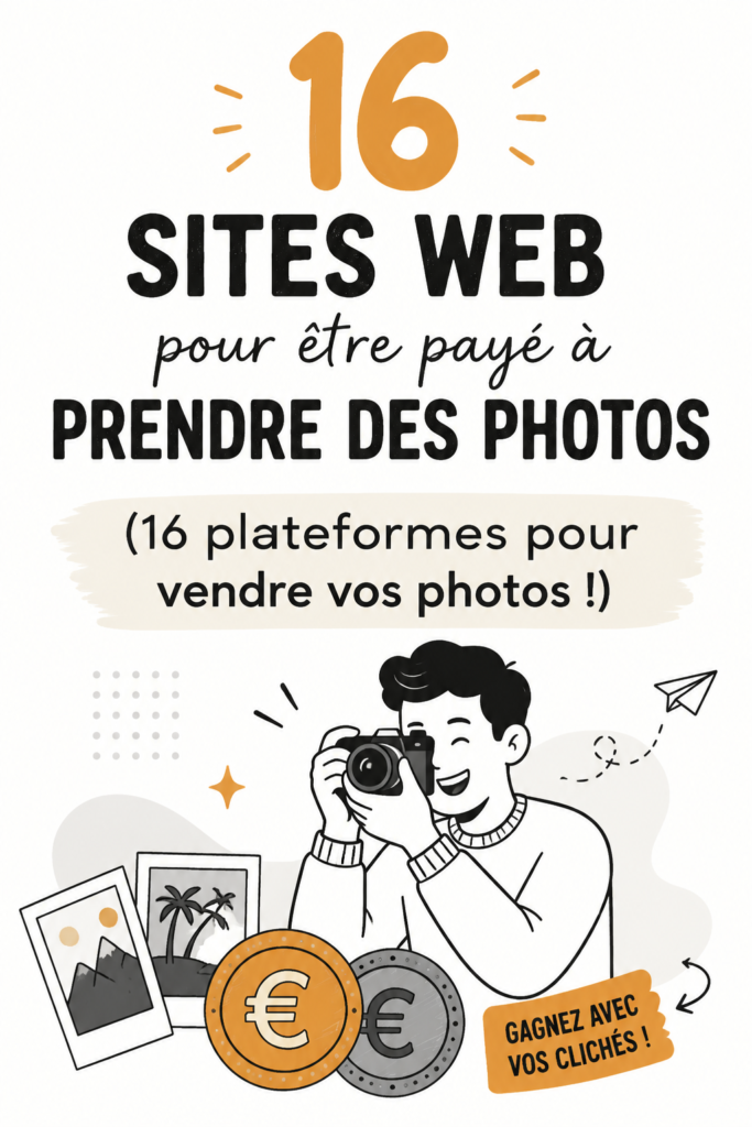 Femme prenant des photos pour les vendre en ligne, montrant sa passion pour la photographie et l'entrepreneuriat.