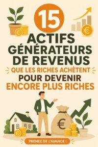 Illustration d'une femme investissant dans des actifs générateurs de revenus et en quête de richesse.