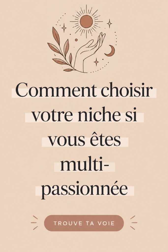 Femme réfléchissant à ses passions pour choisir sa niche