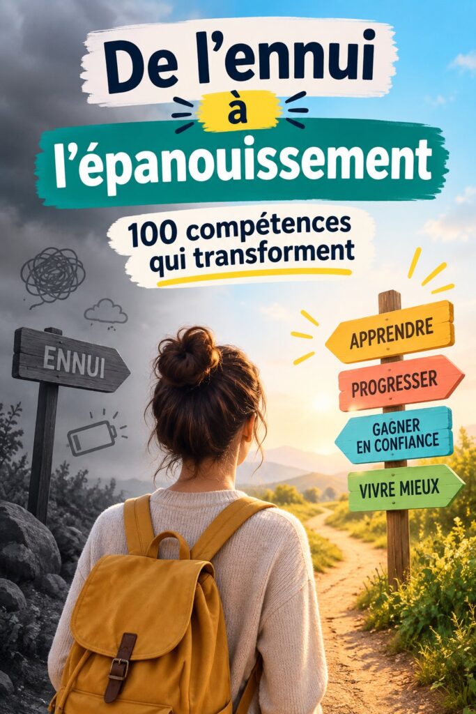 Femme apprenant une nouvelle compétence sur un ordinateur.