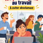 Une femme au travail, réfléchissant à des comportements professionnels.