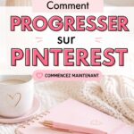 Femme d'affaires réalisant des épingles sur Pinterest pour son entreprise