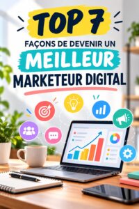 Femme professionnelle analysant des données de marketing digital sur son ordinateur.