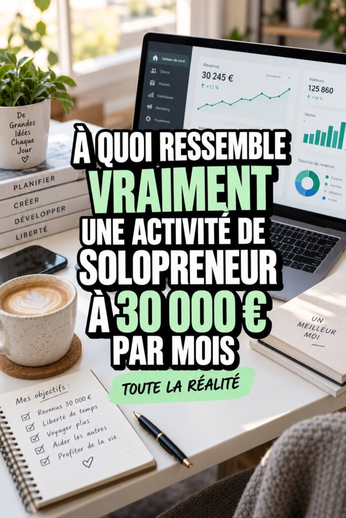 Femme travaillant sur son ordinateur dans un cadre inspirant pour solopreneurs.