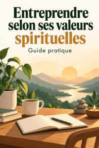 Femme entrepreneur réfléchissant à son projet d'entreprise basé sur ses valeurs spirituelles.