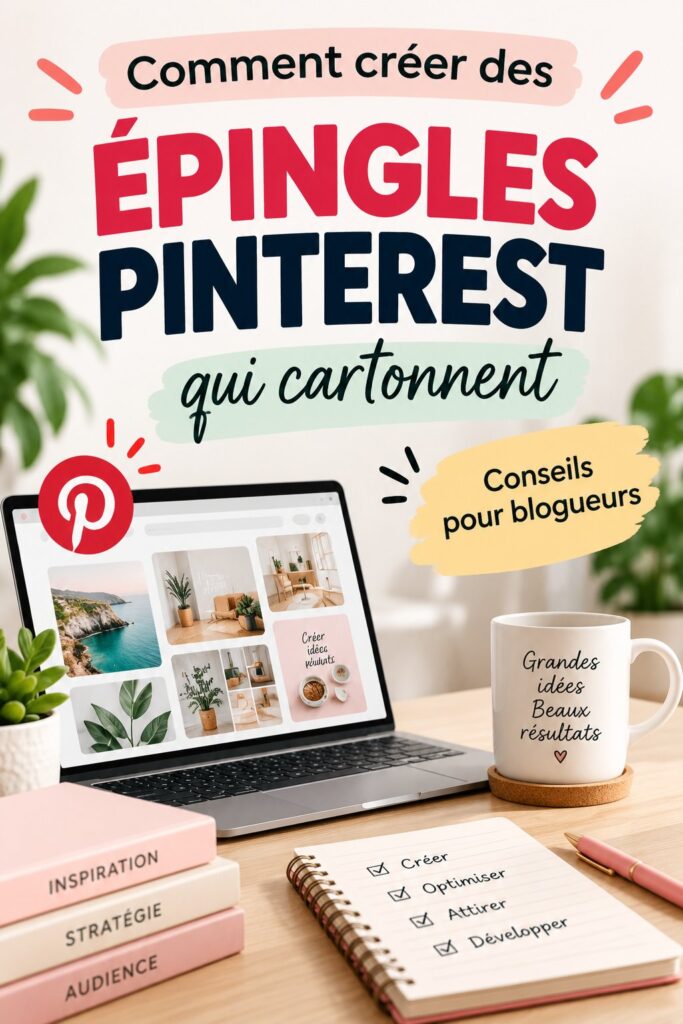 Visuel coloré d'épingles Pinterest engageantes et attractives, représentant le thème de la viralité en ligne.