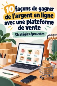Femme travaillant sur un ordinateur pour vendre ses produits en ligne sur Gumroad.