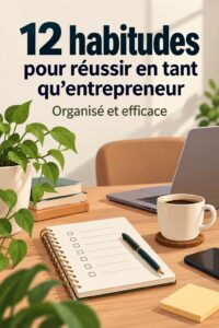 Une entrepreneuse réfléchit à ses habitudes pour réussir dans son business.