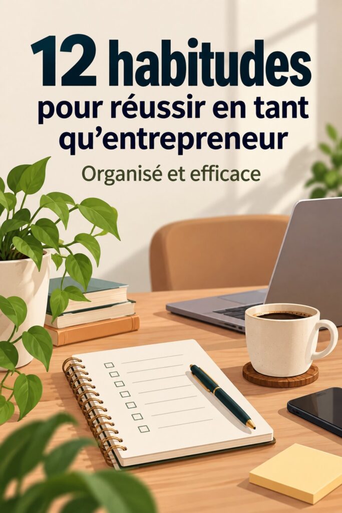 Une entrepreneuse réfléchit à ses habitudes pour réussir dans son business.