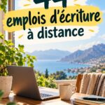 Image représentant différentes opportunités de travail d'écriture à distance pour femmes