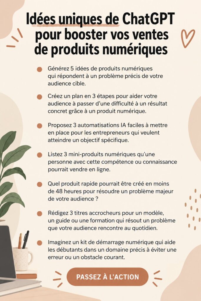 Image d'une femme entrepreneur travaillant sur son ordinateur, maximisant ses ventes de produits numériques.