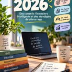 Femme souriante travaillant sur son ordinateur pour lancer son entreprise en 2026