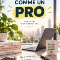 Femme projetant un lancement de projet avec un ordinateur portable et un tableau blanc.